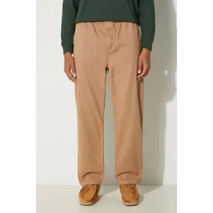 Zdjęcie Carhartt WIP spodnie bawełniane Flint Pant kolor beżowy proste I029919.2FSGD
