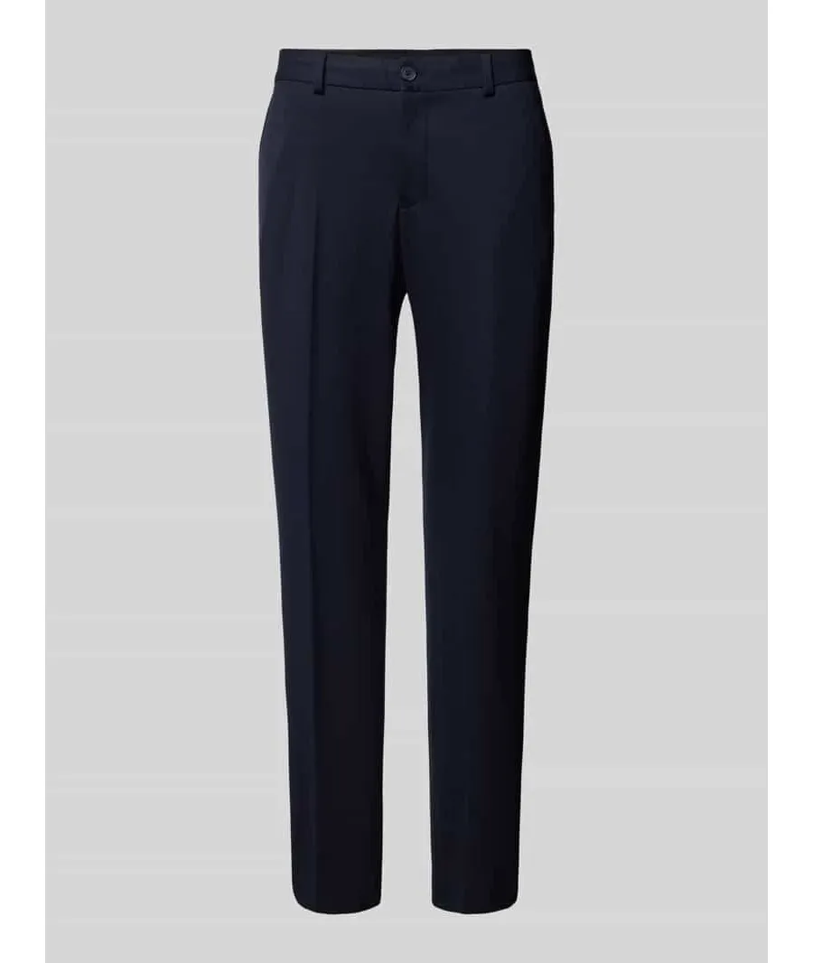 obrazek 1 Spodnie do garnituru o kroju slim fit z kieszeniami z tyłu model ‘DELON’