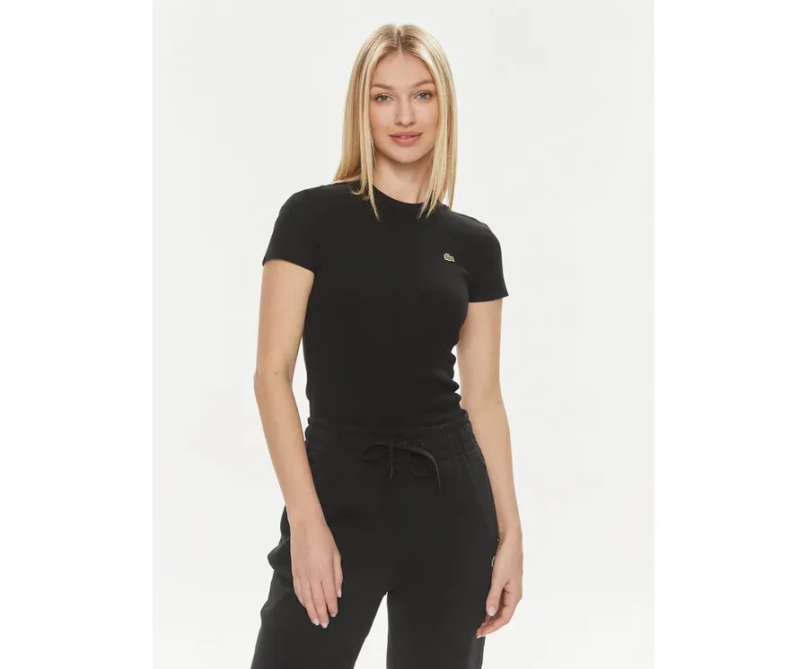 obrazek 1 Lacoste T-Shirt TF5538 Czarny Regular Fit