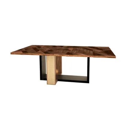 Zdjęcie Prostokątny stół z drewnianym lakierowanym blatem - Ana Roque