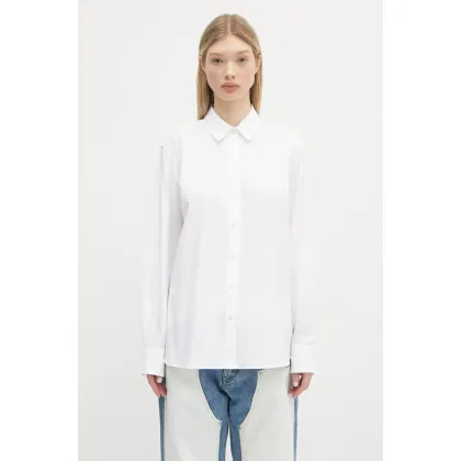 Zdjęcie Anine Bing koszula bawełniana Essie Shirt damska kolor biały relaxed z kołnierzykiem klasycznym A.07.11028