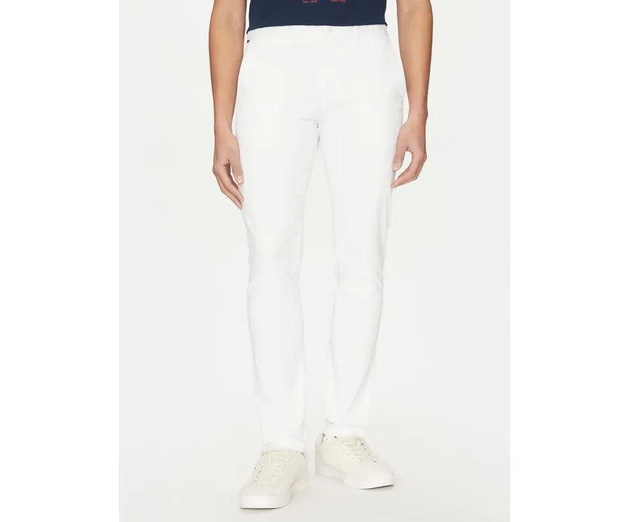 obrazek 1 Tommy Hilfiger Chinosy Bleecker MW0MW26619 Biały Slim Fit