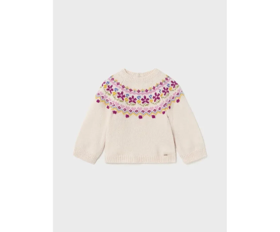 obrazek 1 Mayoral Sweter 2.311 Écru Regular Fit