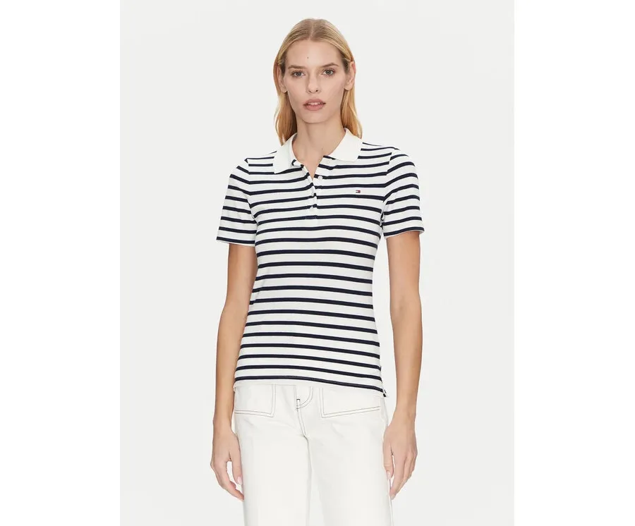 obrazek 1 Tommy Hilfiger Polo 1985 WW0WW43225 Granatowy Slim Fit