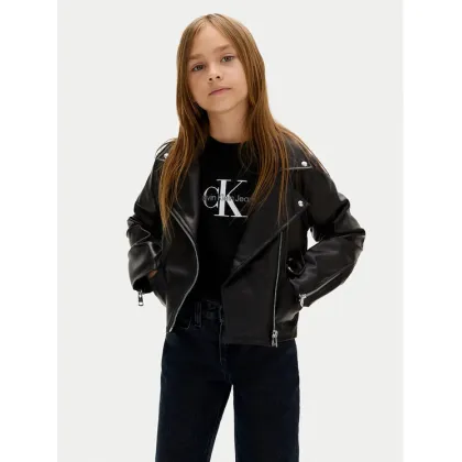 Zdjęcie Calvin Klein Jeans Kurtka z imitacji skóry IG0IG02982 M Czarny Regular Fit