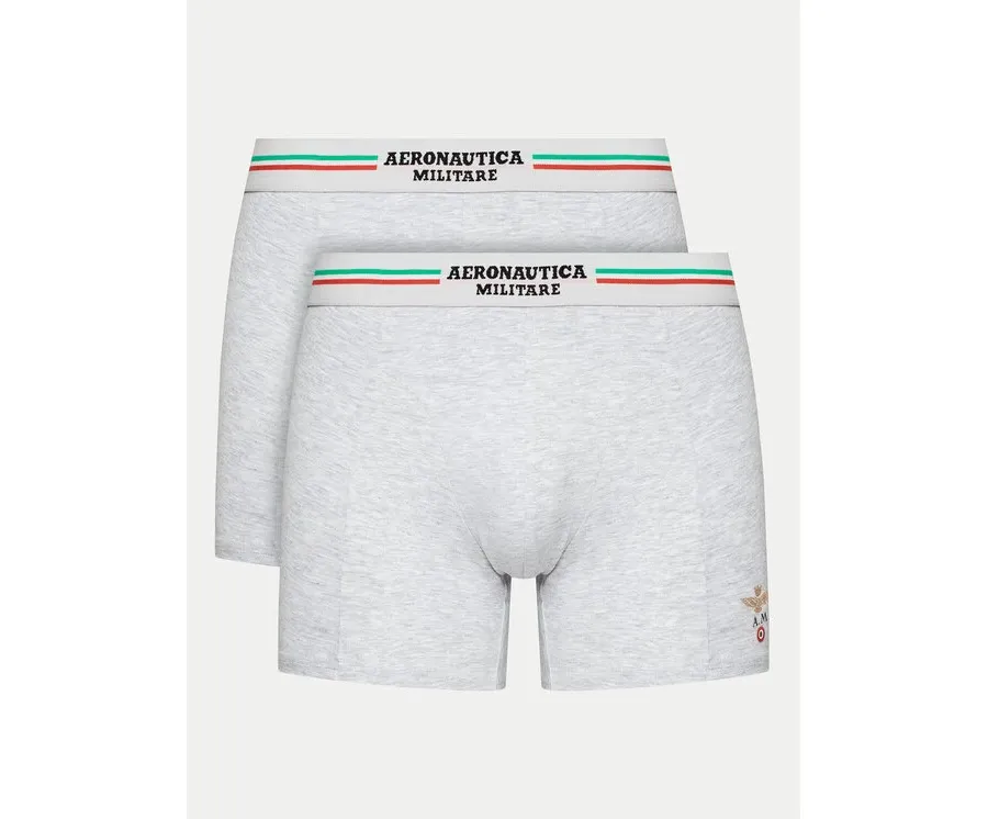 obrazek 1 Aeronautica Militare Komplet 2 par bokserek AM1UBX002 Szary