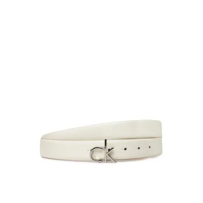 Zdjęcie Calvin Klein Pasek Damski Ck Buckle Belt 3.0_Smooth K60K613156 Biały
