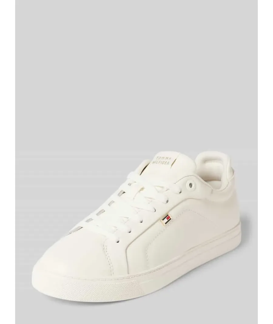 obrazek 1 Tommy Hilfiger Sneakersy Icon Court Sneaker Flag FW0FW08327 Écru