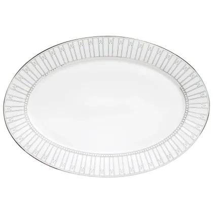 Zdjęcie Wyjątkowy półmisek owalny 39 cm wykonany z portugalskiej porcelany - Porcel