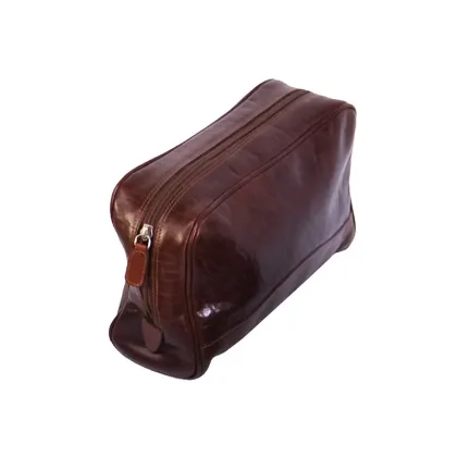 Zdjęcie Skórzana saszetka na drobiazgi - dla mężczyzn