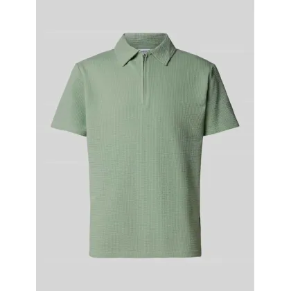 Zdjęcie Koszulka polo z krótkim zamkiem błyskawicznym model ‘SANDER’