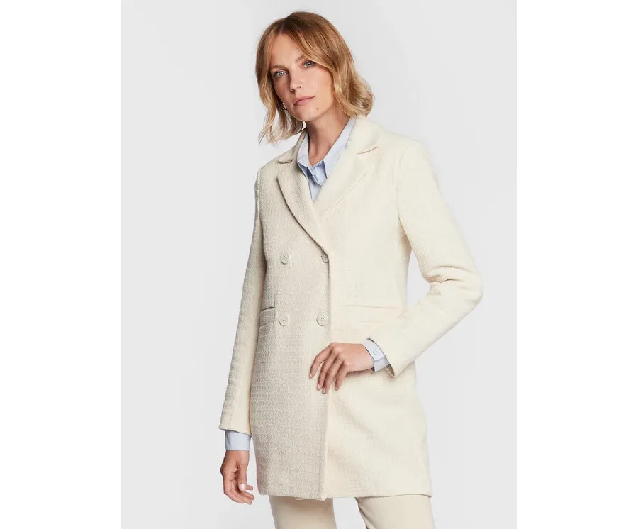obrazek 1 Silvian Heach Płaszcz przejściowy GPP23192CP Écru Regular Fit