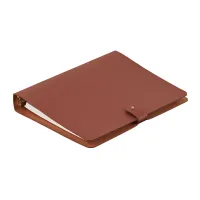 Zdjęcie Bordowy segregator A5 16,5х25 cm wykonany z naturalnej skóry