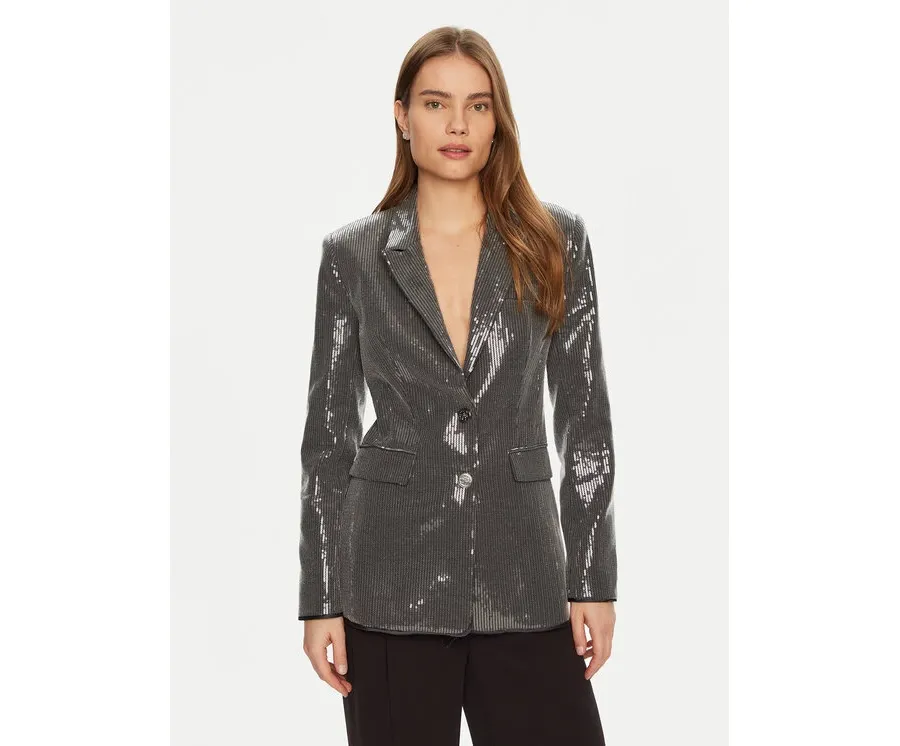 obrazek 1 Guess Marynarka W5RN48 WGX40 Srebrny Regular Fit