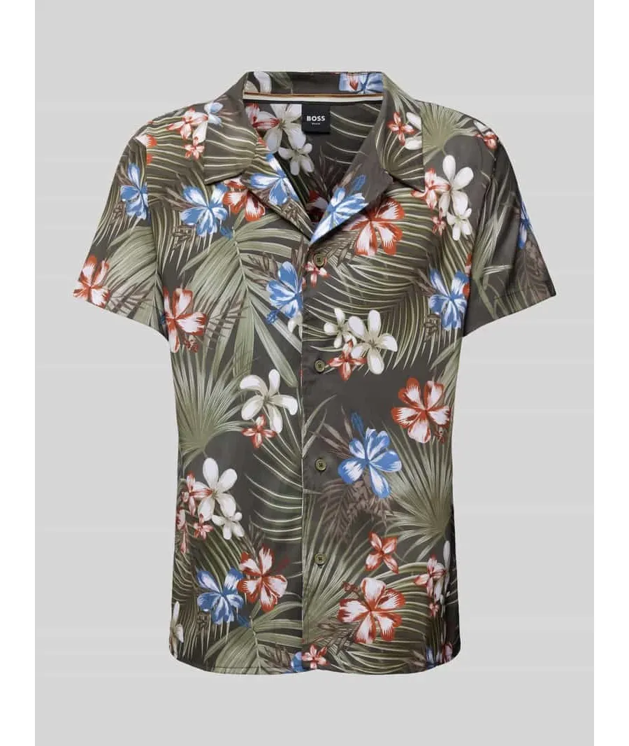 obrazek 1 Koszula casualowa o kroju regular fit z kołnierzem z połami model ‘Beach’
