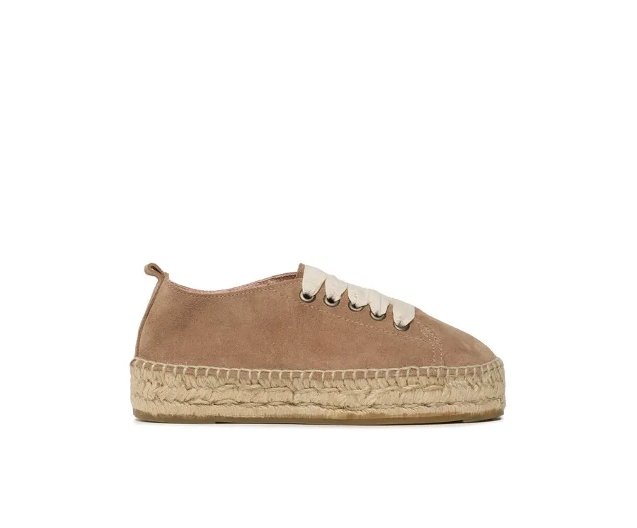 obrazek 1 Manebi Espadryle Lace-Up Espadrilles W 1.9 E0 Beżowy