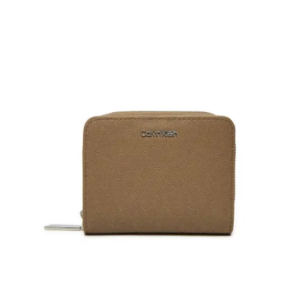 Zdjęcie Calvin Klein Mały Portfel Damski Ck Must Medium Zip Around_Mono K60K612825 Brązowy