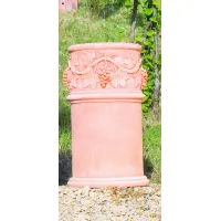 Picture Tall decorative flower pot - Fornace Masini