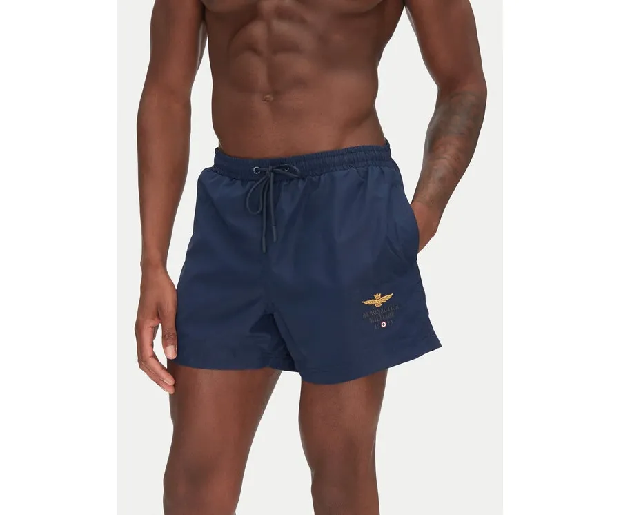 obrazek 1 Aeronautica Militare Szorty kąpielowe 251BW223CT2967 Granatowy Regular Fit