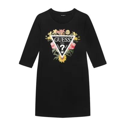 Zdjęcie Guess Sukienka codzienna J3YK13 KA6W4 Czarne rodowanie Regular Fit