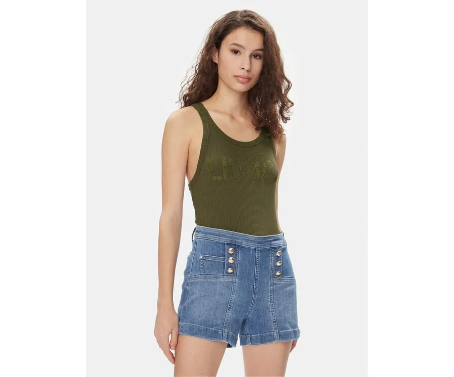 obrazek 1 Liu Jo Top MA4327 J4695 Khaki Slim Fit