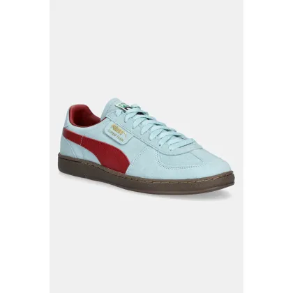 Zdjęcie Puma sneakersy zamszowe Super Team SD męskie kolor turkusowy 398528