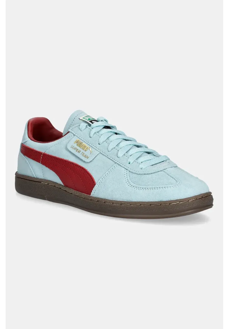 obrazek 1 Puma sneakersy zamszowe Super Team SD męskie kolor turkusowy 398528