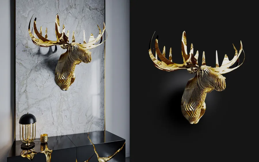 obrazek 2 Ozdoba Łosia wisząca do pokoju