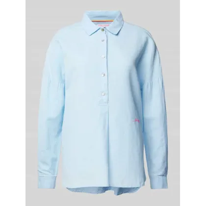 Zdjęcie Bluzka lniana z wyhaftowanym logo