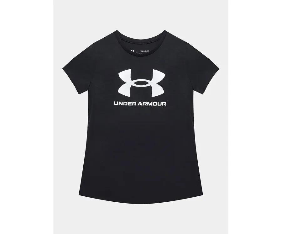 obrazek 1 Under Armour T-Shirt Ua Sportstyle Logo Ss 1361182 Czarny Loose Fit