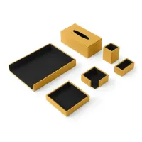 Picture A unique set of office accessories made of Italian leather