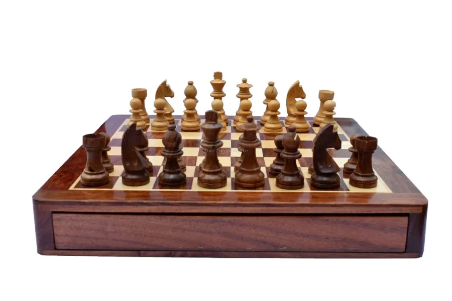 obrazek 3 Oryginalny magnetyczny zestaw szachowy idealny na prezent - The Chess Empire