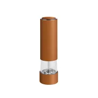 Picture Original salt and pepper mill with cognac leather elements