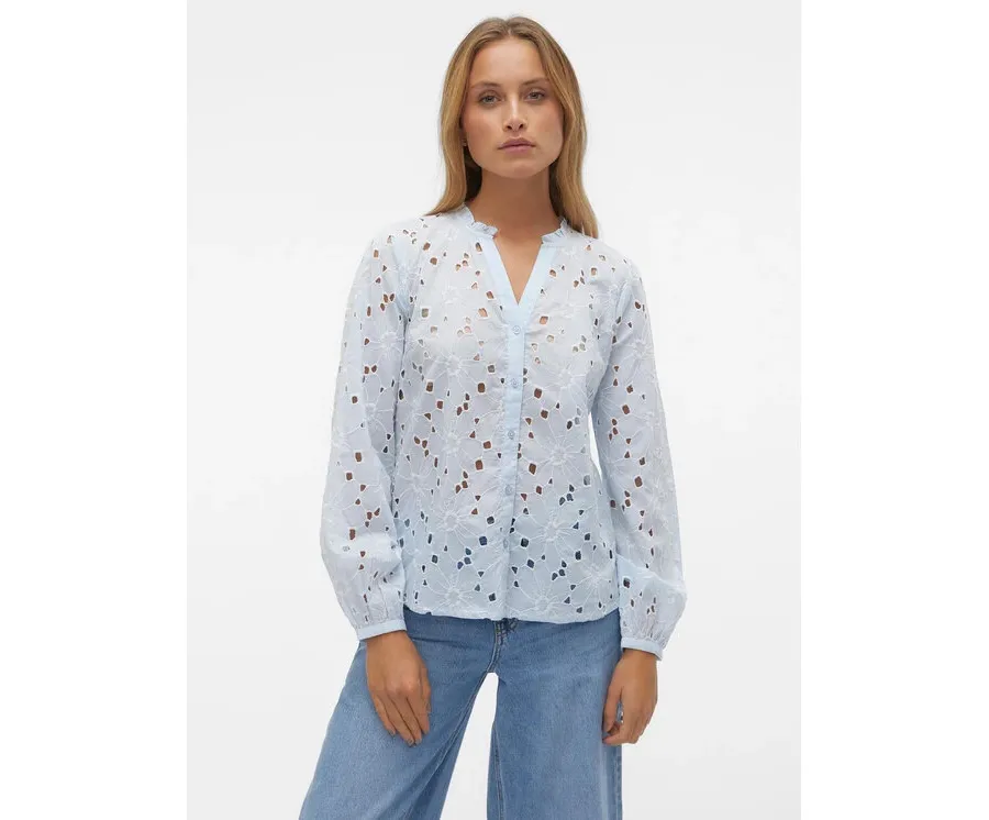 obrazek 1 Vero Moda Koszula Ida 10303333 Błękitny Regular Fit
