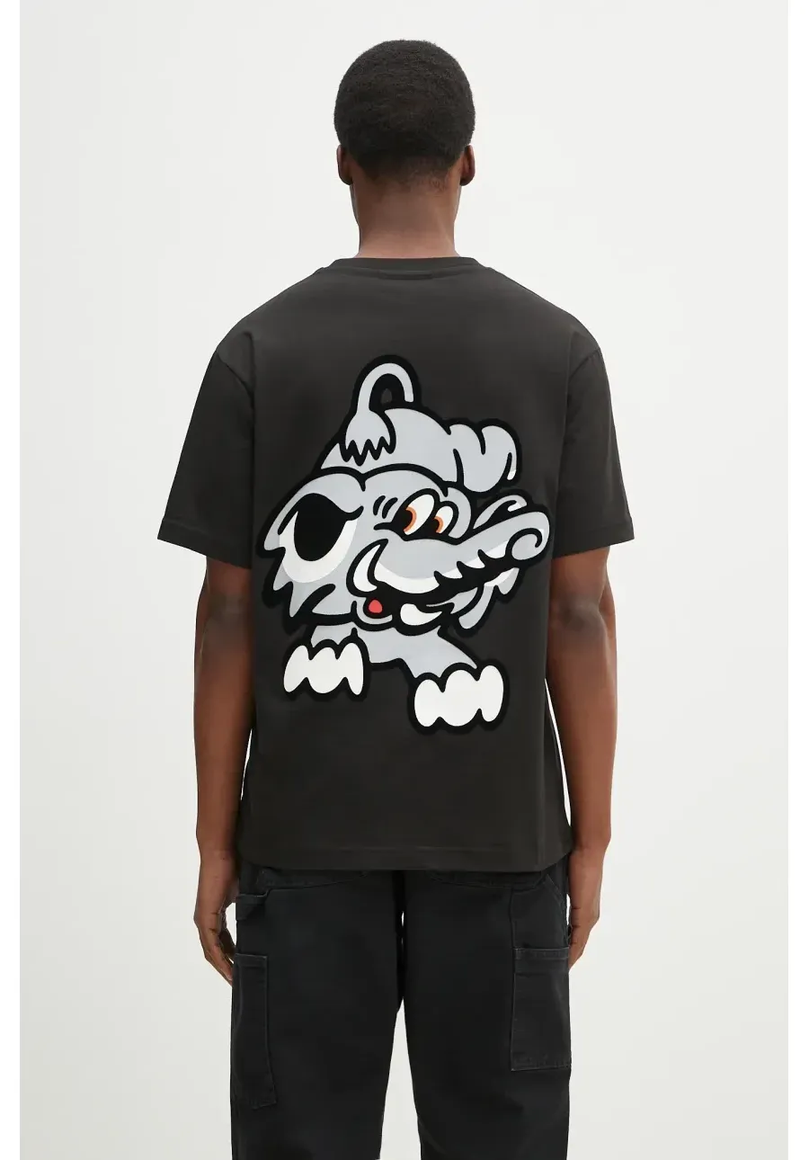 obrazek 1 Kenzo t-shirt bawełniany x Verdy męski kolor czarny z nadrukiem FF55TS4994SG.99J