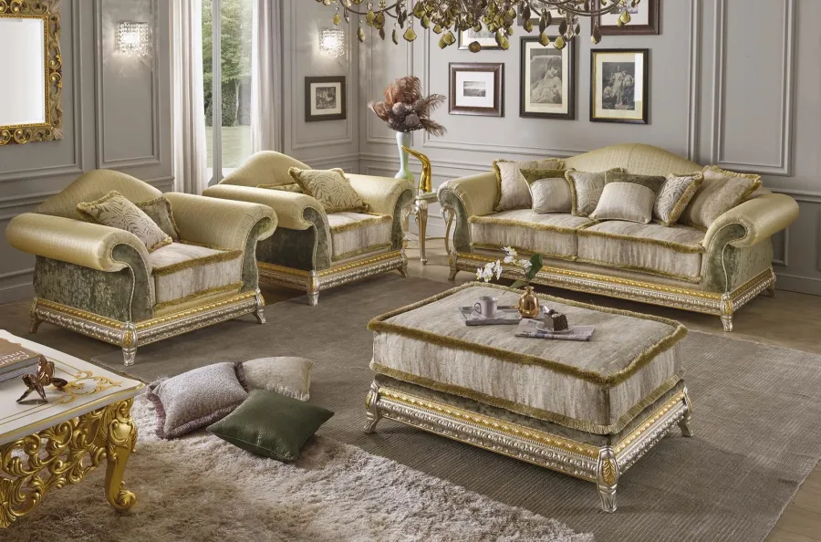 obrazek 1 Prestiżowy fotel w stylu antycznym do salonu - Morello Gianpaolo