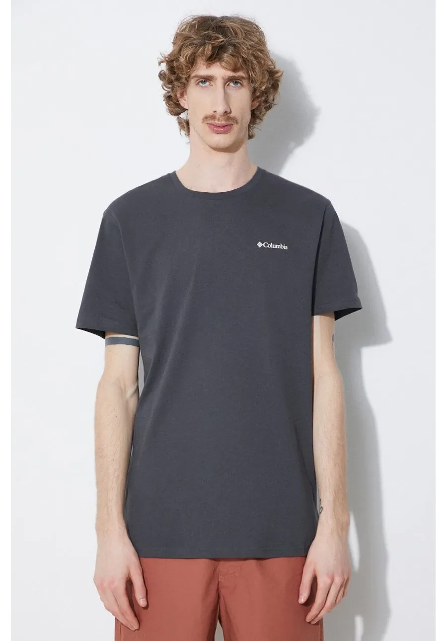 obrazek 1 Columbia t-shirt bawełniany North Cascades kolor szary z nadrukiem 1834041