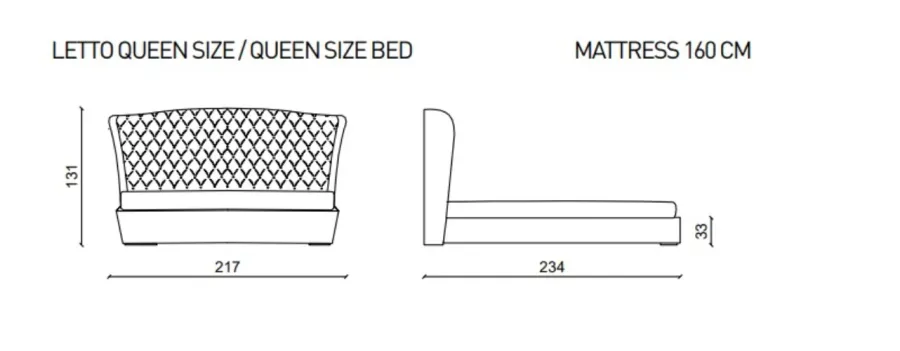 obrazek 3 Przepiękne, stylowe łóżko z pikowanym zagłówkiem, queen size - Ulivi Salotti