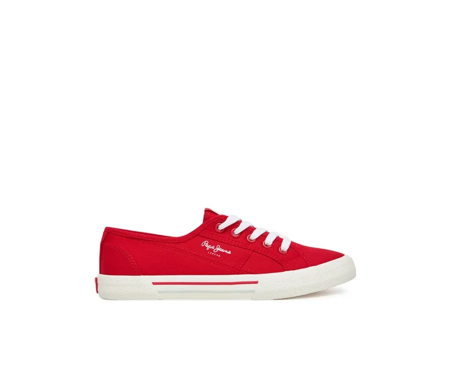 obrazek 1 Pepe Jeans Tenisówki Brady Basic W PLS31287 Czerwony