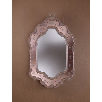 Zdjęcie Wyjątkowe lustro weneckie wykonane ze szkła Murano