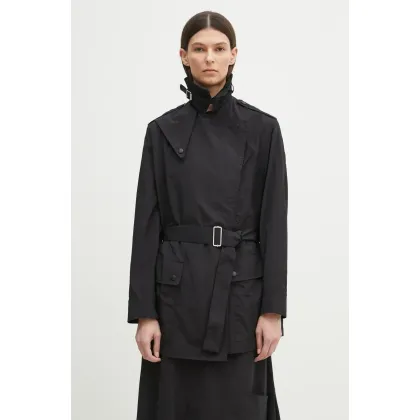 Zdjęcie Kenzo płaszcz damski kolor czarny przejściowy niezapinany FF52MA2269OK.99