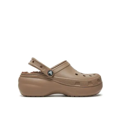 Zdjęcie Crocs Klapki Classic Platform Lined Clog W 207938 Brązowy