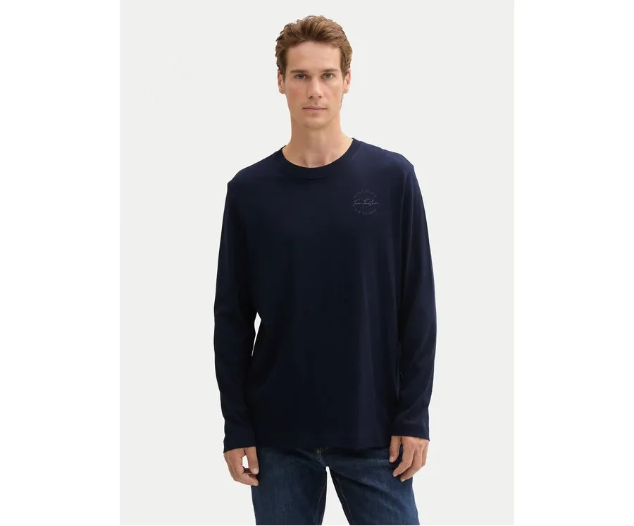 obrazek 1 Tom Tailor Longsleeve 1043992 Granatowy Regular Fit