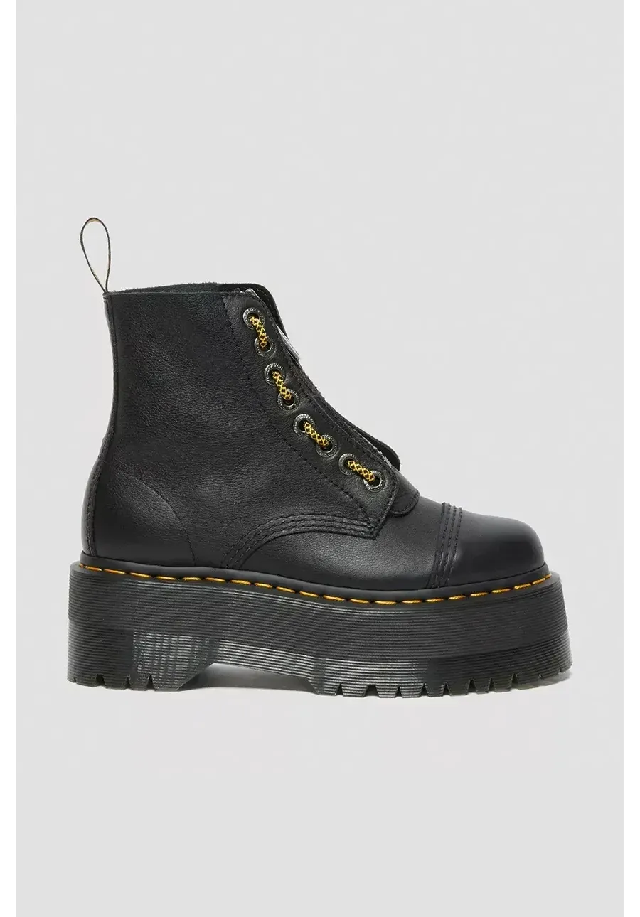 obrazek 1 Dr. Martens workery skórzane Sinclair Max damskie kolor czarny na platformie DM27358001