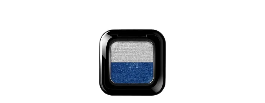 obrazek 1 KIKO Milano Bright Duo Eyeshadow Cień do powiek 1.8 g 17 Silver / Eletric Blue