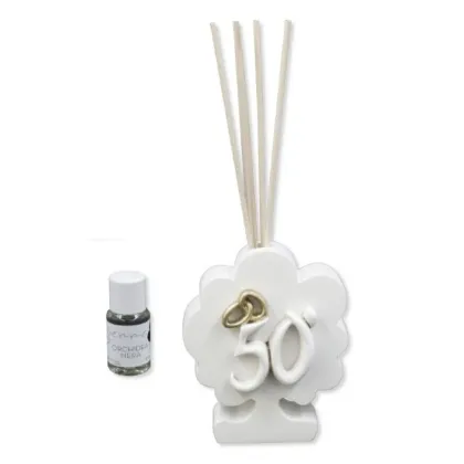 Picture A beautiful tree-shaped diffuser for the 50th wedding anniversary and black orchid perfume 15 ml
