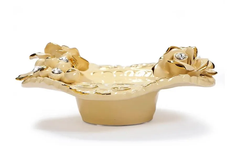 obrazek 3 Luksusowa popielniczka ceramiczna ze zdobieniami