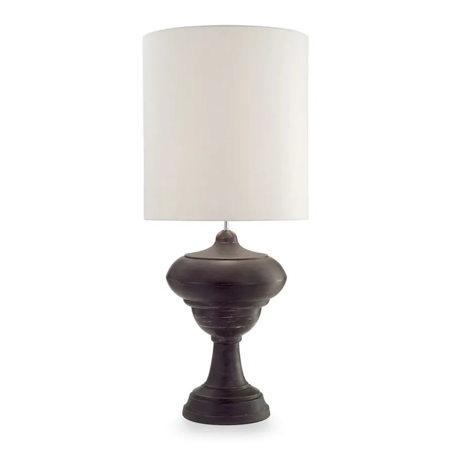 obrazek 4 Stylowa ceramiczna lampa stołowa H.56xL.41xP.41 cm