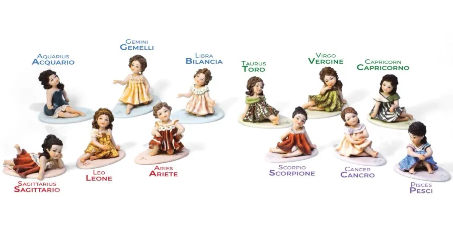 obrazek 3 Mini figurka dziewczynki jako znak zodiaku bliźnięta - Sibania