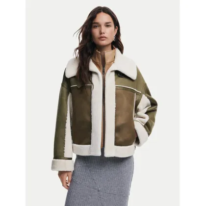 Zdjęcie Desigual Kożuch Chaq 24WWEWB7 Khaki Regular Fit